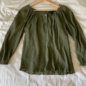 J Crew scoop neck blouse